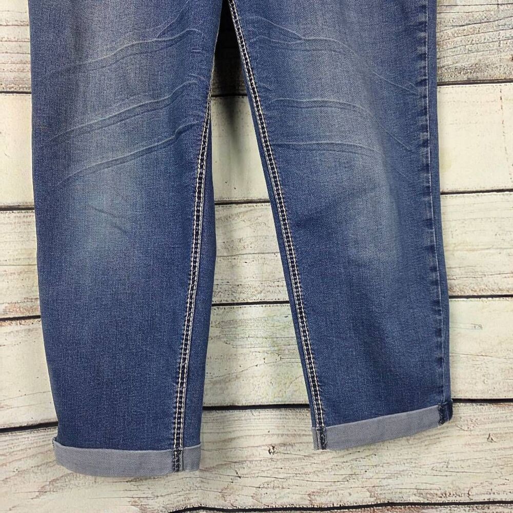Royalty For Me Embroidered Cuffed Capri Jeans 14 - Picture 2 of 10